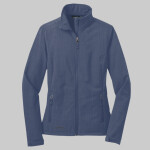 Ladies Shaded Crosshatch Soft Shell Jacket