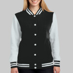 Ladies Fleece Letterman Jacket