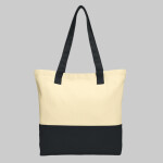 Colorblock Cotton Tote