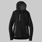 Ladies Sport Hooded Full Zip Fleece Jacket